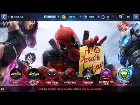 [Marvel Future Fight] Deadpool Epic Quest 100%