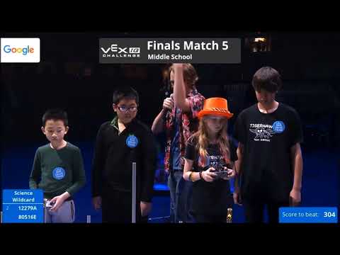 Team 80516E 2018 Worlds Tiger Hawks world finals match