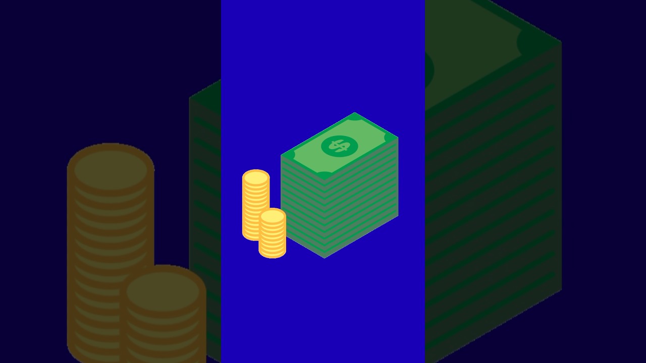 Money dollars coin on blue screen #dollar #bluescreenvideo #chromakey