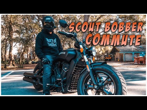 Indian Scout Bobber Commute - Vance & Hines Exhaust Chill Ride