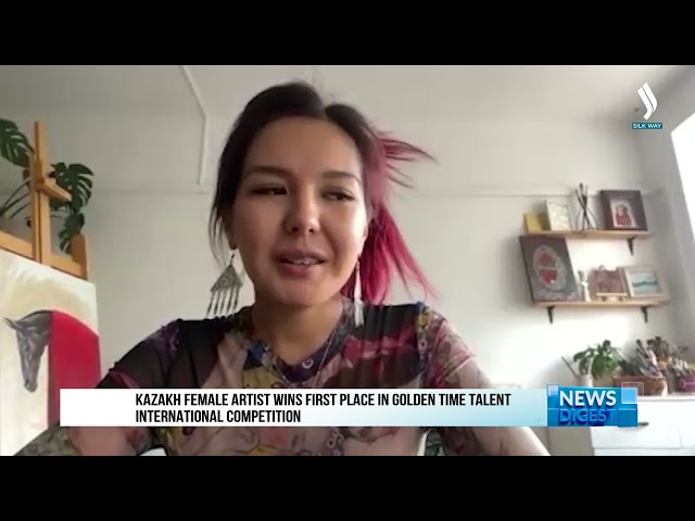 Kazakh female artist wins first place in Golden Time Talent international competition