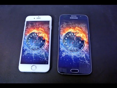 iPhone 6 iOS 9.1 vs Galaxy S6 Android 5.1.1 Lollipop Speed Test