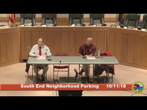 South End Parking Program 10.11.18