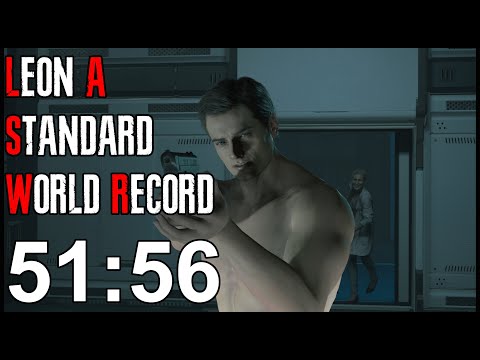 Resident Evil 2 Remake - Leon A Speedrun Former World Record - 51:56
