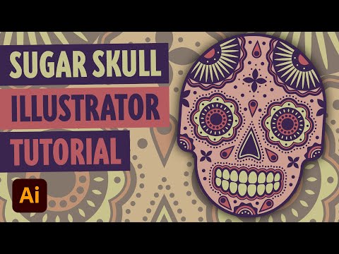 Vector Sugar Skull Illustrator Tutorial