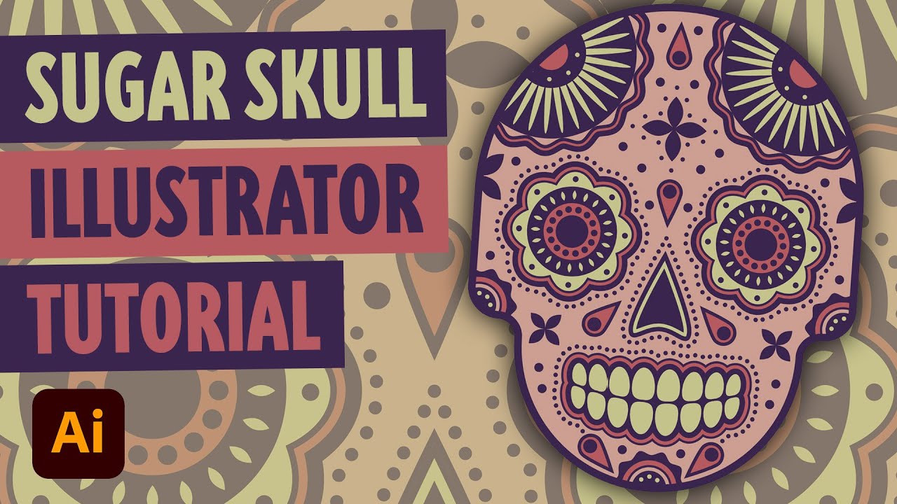 Vector Sugar Skull Illustrator Tutorial