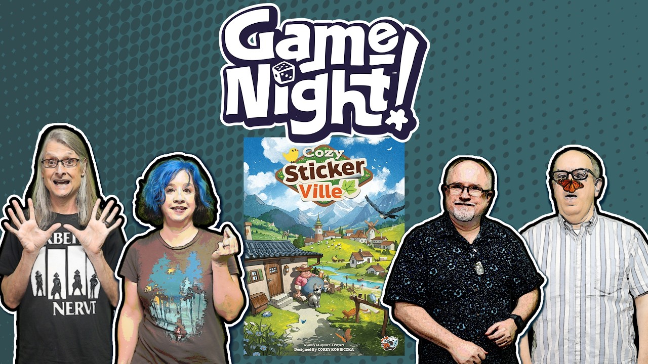 Cozy Stickerville - GameNight! Se13 Ep45 - How to Play & Playthrough