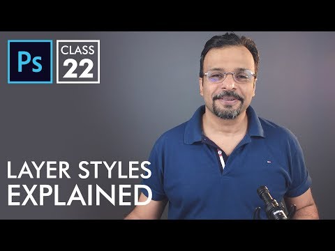 Layer Styles Blending Options Adobe Photoshop for Beginners Class 22 Urdu Hindi