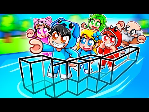 Driving an INVISIBLE Boat in Roblox Build a Boat With MY CRAZY FAN GIRLS!