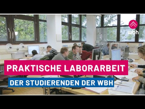 Praktische Laborarbeit der Studierenden der Wilhelm Büchner Hochschule