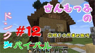【ドンクサ女のマイクラ実況】建築～炭焼き小屋と植林場～の巻【ドンクサバイバル＃１２】