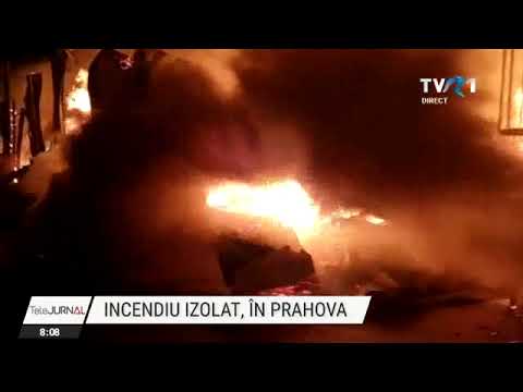 Incendiu puternic la o fabrică de mobilă din Măneciu Ungureni