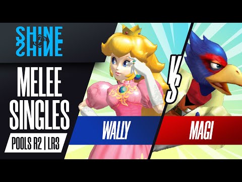 Wally vs Magi - Melee Singles Pools LR3 - Shine 2022 | Peach vs Falco