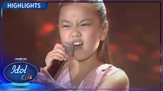 Andrea dazzles the audience with her standout performance of “Sometimes You Just Know” | Idol Kids