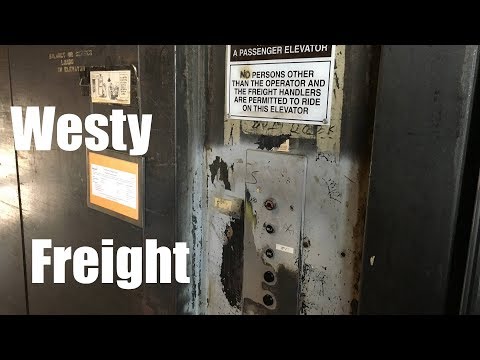 Vintage Westinghouse Freight Traction Elevator in Minneapolis