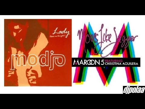 maroon 5 feat. christina aguilera & modjo - ladys moves like jagger  (djpolaa Bootleg)