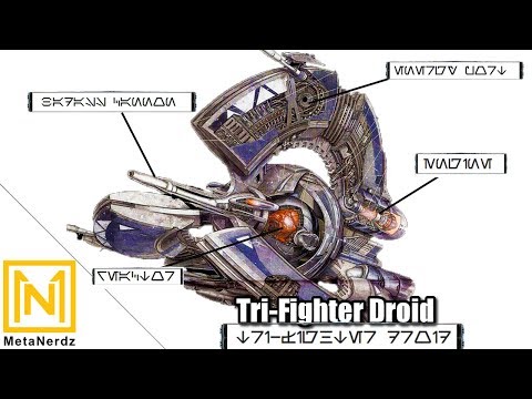 In-Depth Breakdown - Tri-Fighter Droid - Tri-Droid Fighter Explained - Star Wars CIS Ships