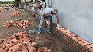 220m2 house manual construction process | Techniques to build a solid foundation for the house