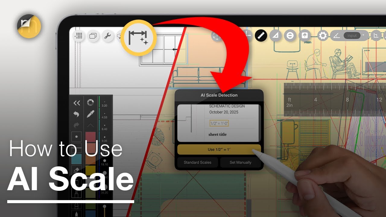 Instant AI Scale for Architecture, Interior, and Landscape Design Drawing