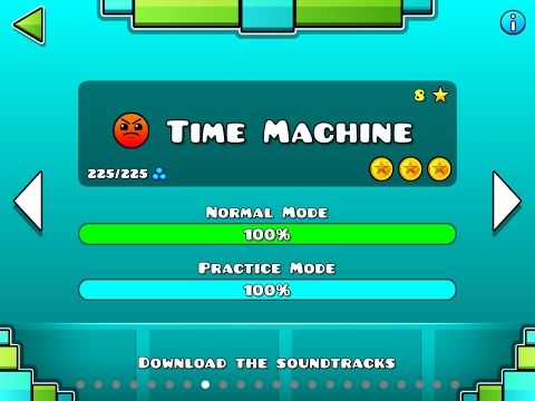 Geometry Dash Walkthrough - Level 8 (Time Machine) [ALL COINS]