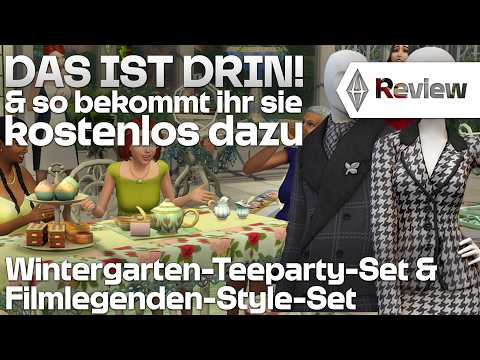 Neue Sets anschauen! 🔴 Die Sims 4 Wintergarten-Teeparty-Set & Filmlegenden Style-Set 💚 REVIEW