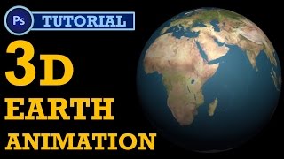 How to make 3D earth Animation in Photoshop? | Photoshop Tutorial | Intermediate Level