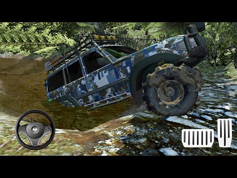 Offroad Prado Stunt Driving Simulator 2021 - 4x4 Red SUV Hill Drive - Android GamePlay