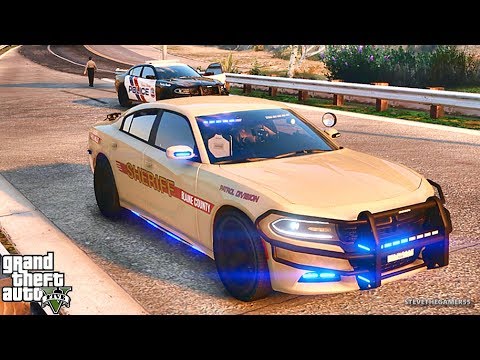 GTA 5 MOD LSPDFR 705 - CHARGER PATROL !! (GTA 5 REAL LIFE PC MOD) HELI ORBIT