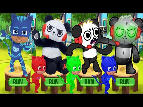 Tag with Ryan PJ Masks Catboy vs All Combo Panda Skins and Costumes All Characters Unlocked Gameplay