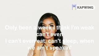 Wasted Love Freestyle - Jhené Aiko Lyrics