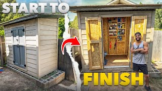 How I Built A Shed To Organize All My Junk Full Build