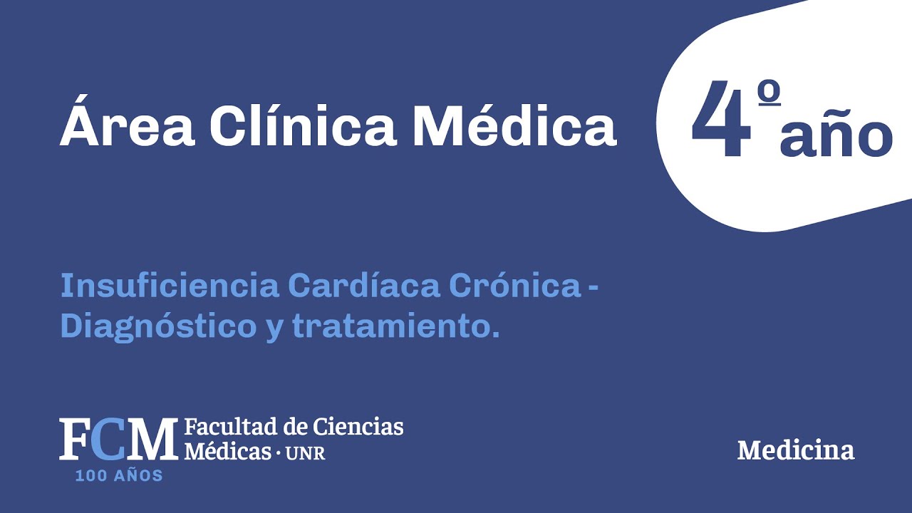 Área Clínica Médica - 4º año: Insuficiencia Cardíaca Crónica - Diagnóstico y tratamiento
