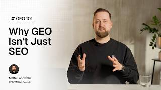 GEO vs SEO: What's the Actual Difference? – GEO 101, Part 1