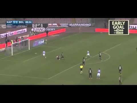 David Lopez Goal - Napoli VS Bologna 6-0 (Serie A 2016)