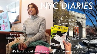 NYC DIARIES // finally having a social life and getting out of my comfort zone in my 20s