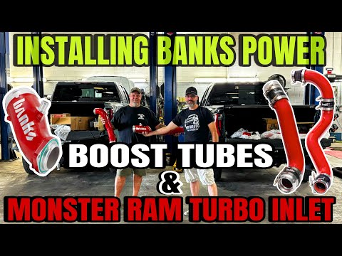 Installing Banks Boost Tubes And Monster Ram Turbo Inlet Elbow! @Trukstuf