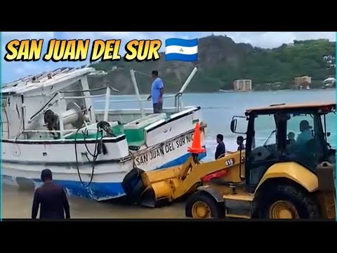 YATE y Pangas SON REGRESADO AL MAR SAN JUAN DEL SUR RIVAS NICARAGUA 🇳🇮