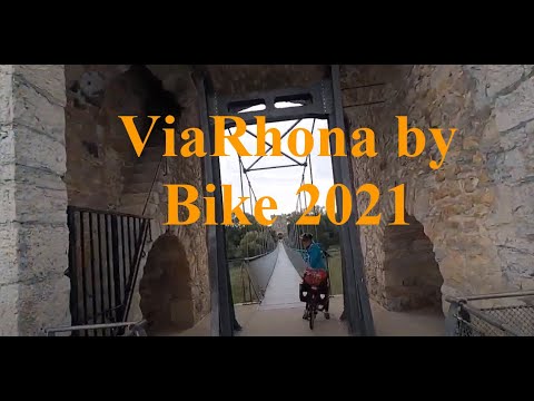 ViaRhona by Bike following the Eurotrek 17 Rhone  route