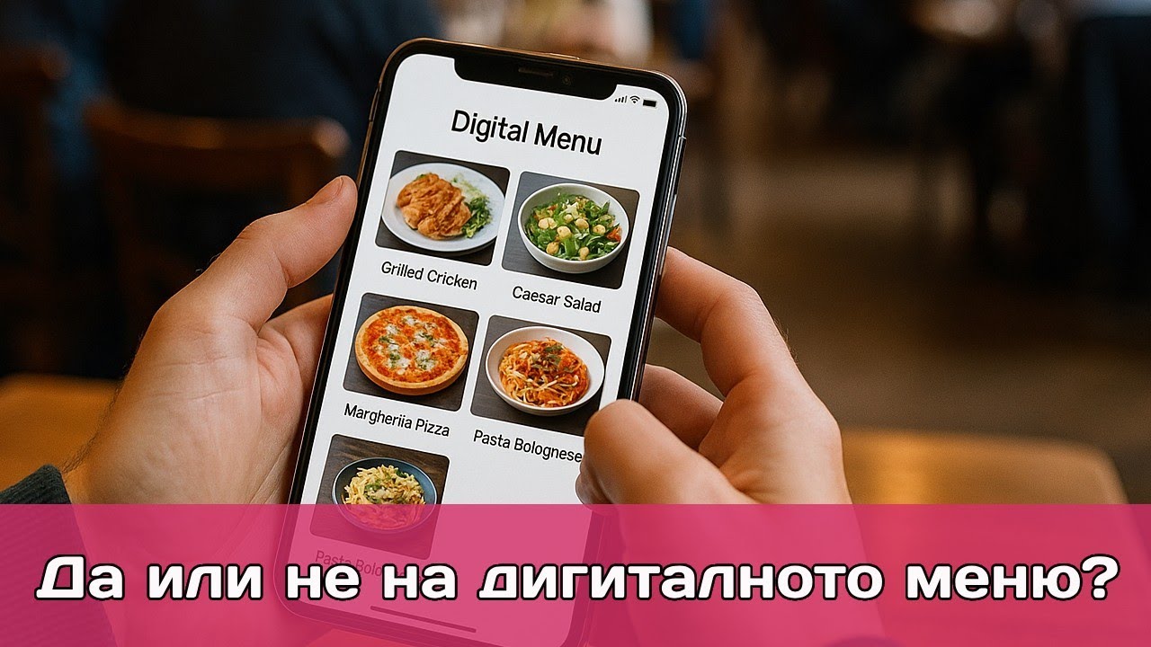 Дигиталното меню в ресторанта: Как QR решенията пестят 3000 лв. и оптимизират персонала