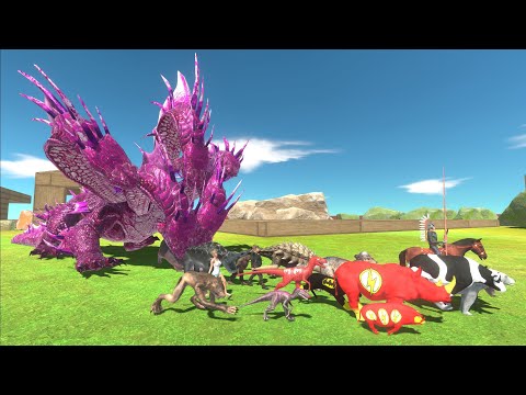 Escape from GIANT PINK HYDRA - Animal Revolt Battle Simulator