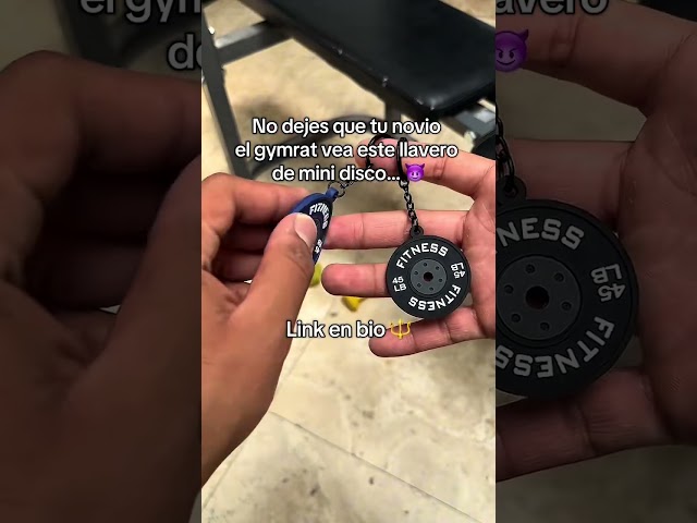 Vídeo relacionado con llavero de fitness, Llavero con Mini Olla y Mancuernas para Gym y Levantamiento de Pesas
