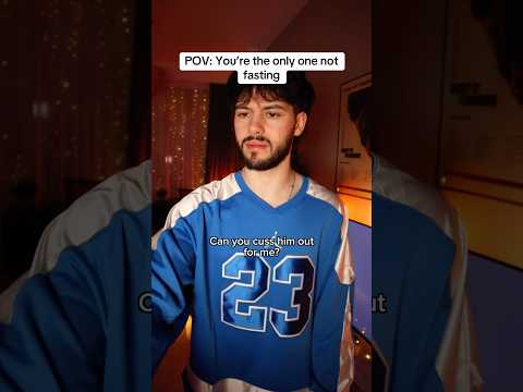 When you’re the only one not fasting 😭