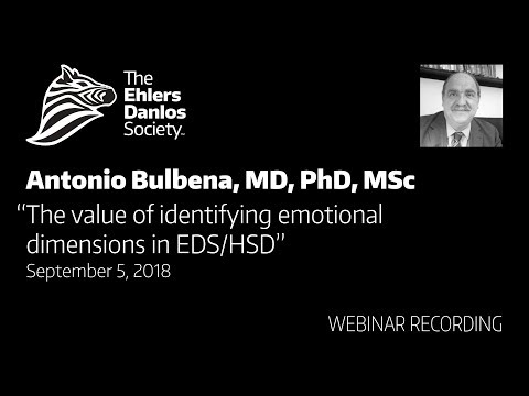Webinar: The value of identifying emotional dimensions in EDS/HSD by Antonio Bulbena