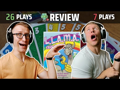 L.L.A.M.A. Card Game Review | UNO + Push Your Luck?
