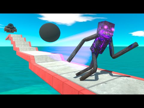 Monsters Escape Downstairs from Old Cannon - Animal Revolt Battle Simulator