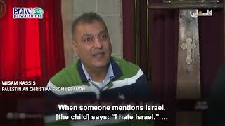 Palestinian Christian from Lebanon saying how hating Israel is inevitable