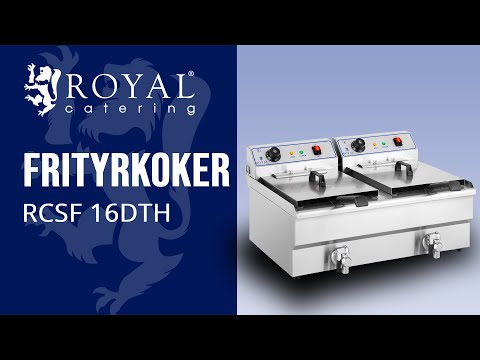 video - Frityrkoker - 2 x 16 liter - Sterkstrøm