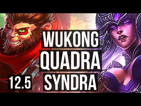 WUKONG vs SYNDRA (MID) | 3.3M mastery, Quadra, 800+ games, Dominating | EUW Master | 12.5