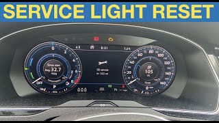 2018 Volkswagen Passat service light reset