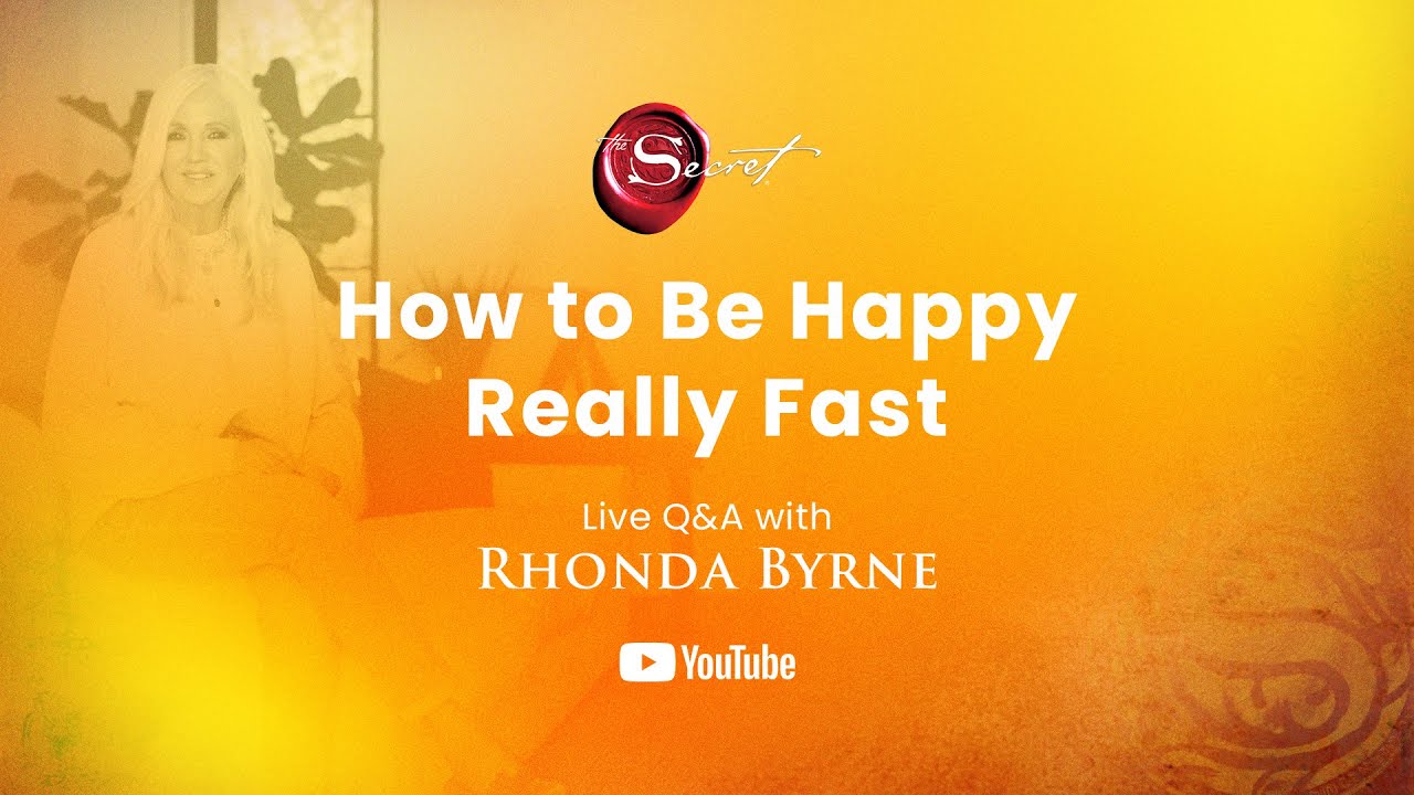 How To Be Happy Really Fast: Live Q&A with Rhonda Byrne July 23, 2024 | RHONDA LIVE